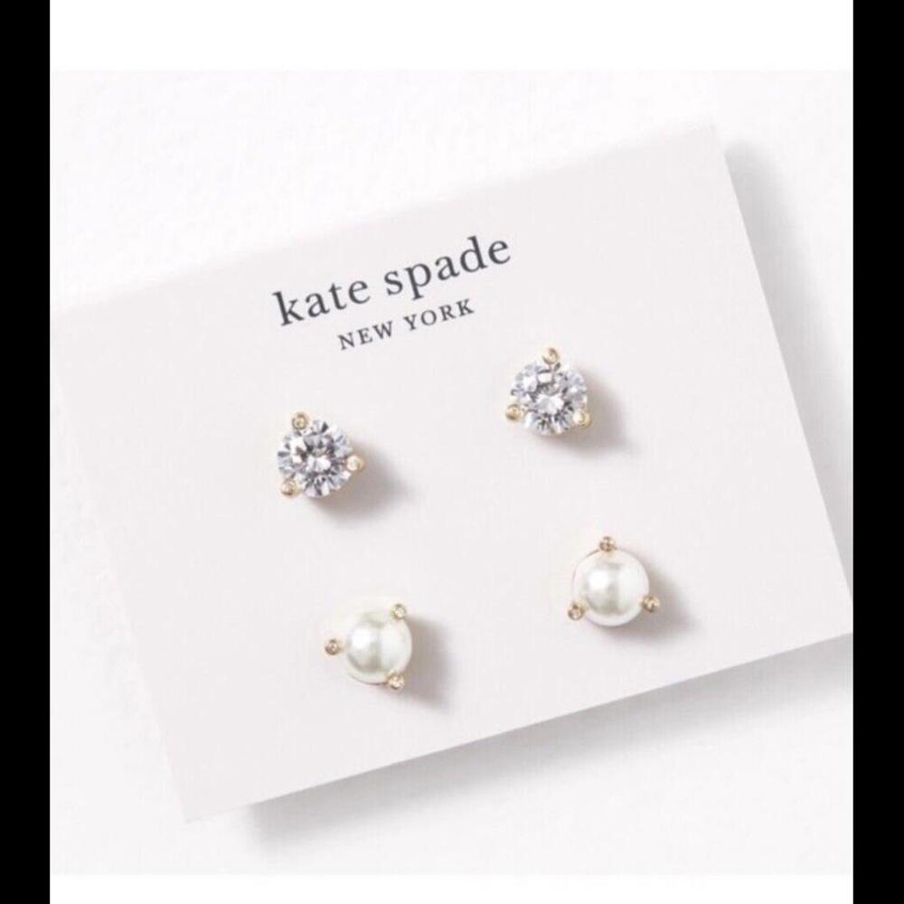 Kate Spade New York Rise And Shine 2-Pair Stud Earrings Set New with Tags